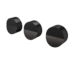 MITIGEUR BAIN DOUCHE 3 SORTIES CHROME NOIR BRO