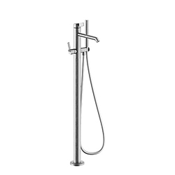 MITIGEUR BAIN DOUCHE PIEGA CHROME NOIR BROSSE