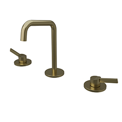 LAVABO MELANGEUR 3 TROUS PIEGA OR BROSSE