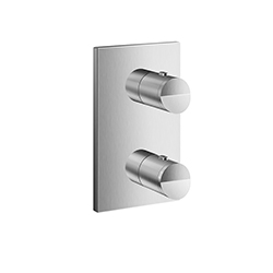 FACADE DOUCHE THERMOSTIQUE 2 SORTIES PIEGA INOX