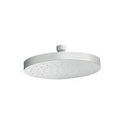 POMME DE DOUCHE LAITON RONDE D 19 CM BLANC
