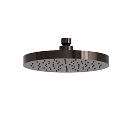 POMME DE DOUCHE LAITON RONDE D 19 CM CHROME NOIRE***FIN