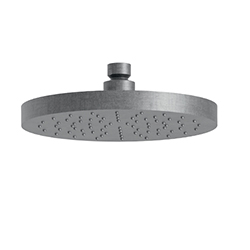 POMME DE DOUCHE LAITON RONDE D 19 CM METAL BROSSE