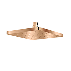 POMME DOUCHE CARREE 180*180 OR ROSE BROSSE PVD