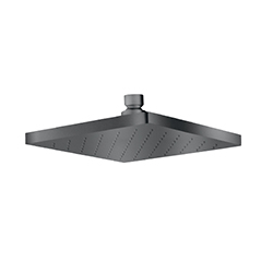 POMME DOUCHE CARREE 180*180 CHROME NOIR BROSSE