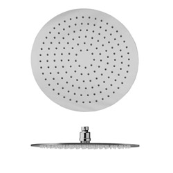 $ POMME DE DOUCHE SANDWICH INOX ROND D 25 CM ANTICALCAIRE