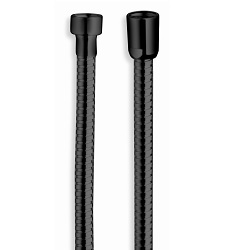 $ FLEXIBLE DE DOUCHE LAITON DOUBLE AGRAFAGE 150 CM NOIR***FIN