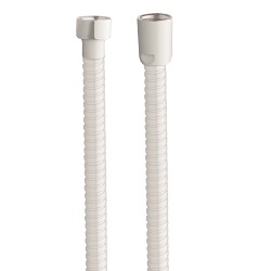 #FLEXIBLE DE DOUCHE LAITON 150 CM BLANC