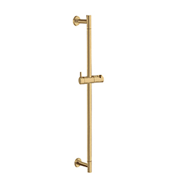 BARRE DE DOUCHE SEULE 60 CM OR BROSSE