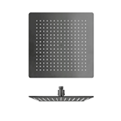 $ POMME DE DOUCHE SANDWICH INOX CARRE D 25 CM ANTICALCAIRE