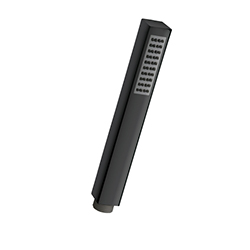 DOUCHETTE MONOJET ANTICALCAIRE CARRE CHROME NOIR