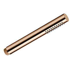 DOUCHETTE MONOJET RONDE ANTICALCAIRE METAL OR ROSE BROSSE