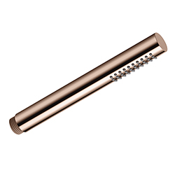 DOUCHETTE MONOJET RONDE ANTICALCAIRE METAL OR ROSE