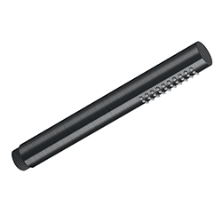 DOUCHETTE MONOJET RONDE METAL CHROME NOIR BROSSE EX PD10275