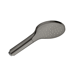 DOUCHETTE MONOJET RONDE CHROME NOIR BROSSE
