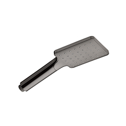 DOUCHETTE MONOJET CARREE CHROME NOIR BROSSE