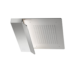 PLAFOND DE PLUIE 2 SORTIES INOX BROSSÉ
