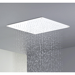 POMME DE DOUCHE SANDWICH INOX PLAFOND CARREE WHITEMAT