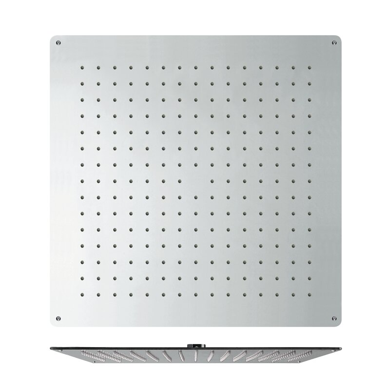 $POMME DE DOUCHE SANDWICH INOX PLAFOND CARREE 44 CM