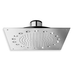 #POMME DE DOUCHE DYNAMO PLAFOND SANS FIL CARREE 340 MM CHROME***FIN