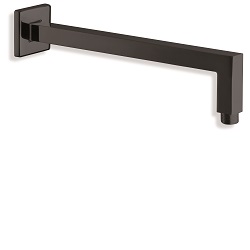 $ BRAS DE DOUCHE CARRE 35 CM NOIR