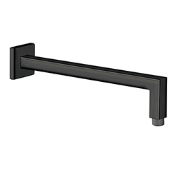 BRAS DE DOUCHE CARRE 35 CM CHROME NOIR 