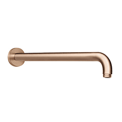 BRAS DE DOUCHE ROND 35 CM OR ROSE PVD