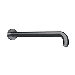 BRAS DE DOUCHE ROND 35 CM CHROME NOIR BROSSE