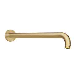 BRAS DE DOUCHE ROND 35 CM OR BROSSE PVD