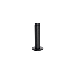 BRAS DE DOUCHE PLAFOND 10 CM CHROME NOIR BROSSE