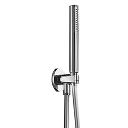 $ ENSEMBLE APPLIQUE PRISE D EAU DOUCHETTE + FLEXIBLE CHROME