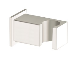 SUPPORT DOUCHETTE CARRE MURAL BLANC LAITON