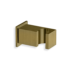 SUPPORT DOUCHETTE CARRE MURAL VIEUX BRONZE