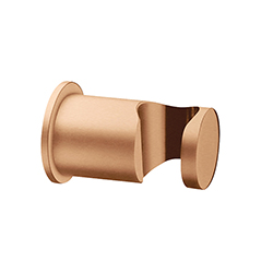 SUPPORT DOUCHETTE ROND MURAL LAITON OR ROSE BROSSE