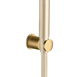 SUPPORT DOUCHETTE ROND MURAL LAITON VIEUX BRONZE