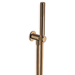 #APPLIQUE PRISE D'EAU DOUCHETTE FLEXIBLE OR ROSE BROSSE***/34P