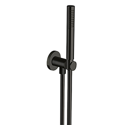 APPLIQUE PRISE D'EAU DOUCHETTE FLEXIBLE CHROME NOIR