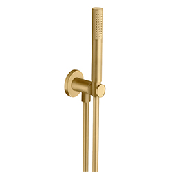 APPLIQUE PRISE D'EAU DOUCHETTE FLEXIBLE OR BROSSE PVD