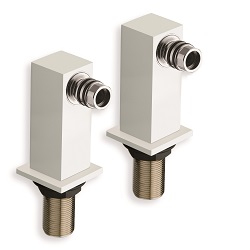 #COLONNETTES CARREE POUR ECROUS LONG ENTRAXE BAIGNOIRE 150MM BLANC