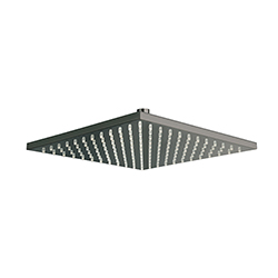 POMME DE DOUCHE CARREE 30X30 LAITON CHROME NOIR