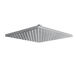 POMME DE DOUCHE CARREE 30X30 LAITON METAL BROSSE