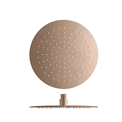 POMME DE DOUCHE SANDWICH INOX RONDE OR ROSE