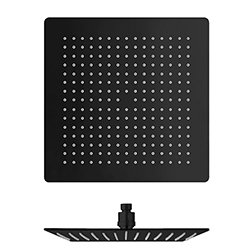POMME DE DOUCHE SANDWICH INOX CARRE BLACKMAT