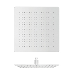 $ POMME DE DOUCHE SANDWICH INOX CARRE WHITEMAT