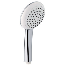 #DOUCHETTE PERLA MONOJET ANTICALCAIRE BLANC/CHROME*