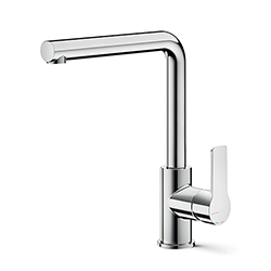 MITIGEUR EVIER PRIME C3 BEC ORIENTABLE CHROME POIGNEE LATERALE NF
