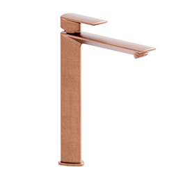 LAVABO PROFILO HAUT AVEC VIDAGE UP&D LAITON OR ROSE BROSSE