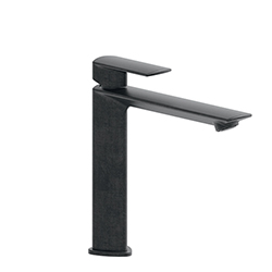LAVABO PROFILO MEDIUM AVEC VIDAGE UP&D LAITON CHROME NOIR BROSSE