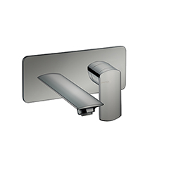 LAVABO MURAL PROFILO AVEC PLAQUE DROIT BEC 185 UP&D METAL BROSSE
