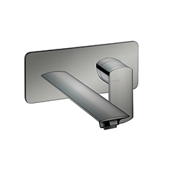 LAVABO MURAL PROFILO AVEC PLAQUE DROIT BEC 225 UP&D METAL BROSSE